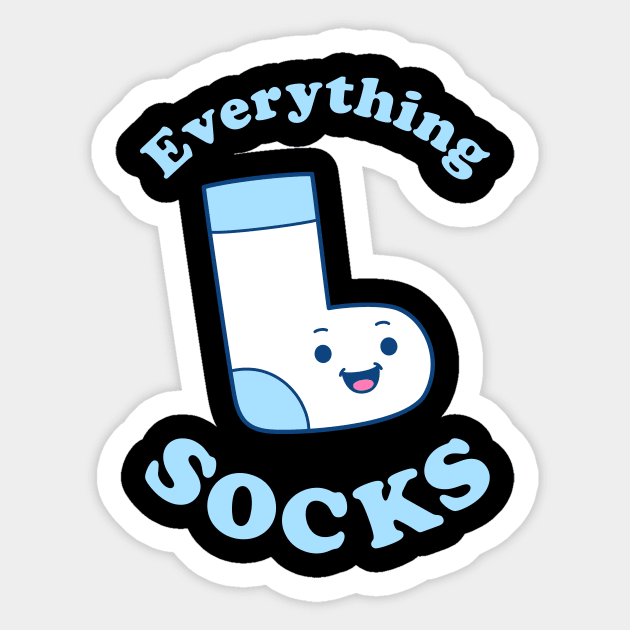 Everything Socks Sticker by dumbshirts